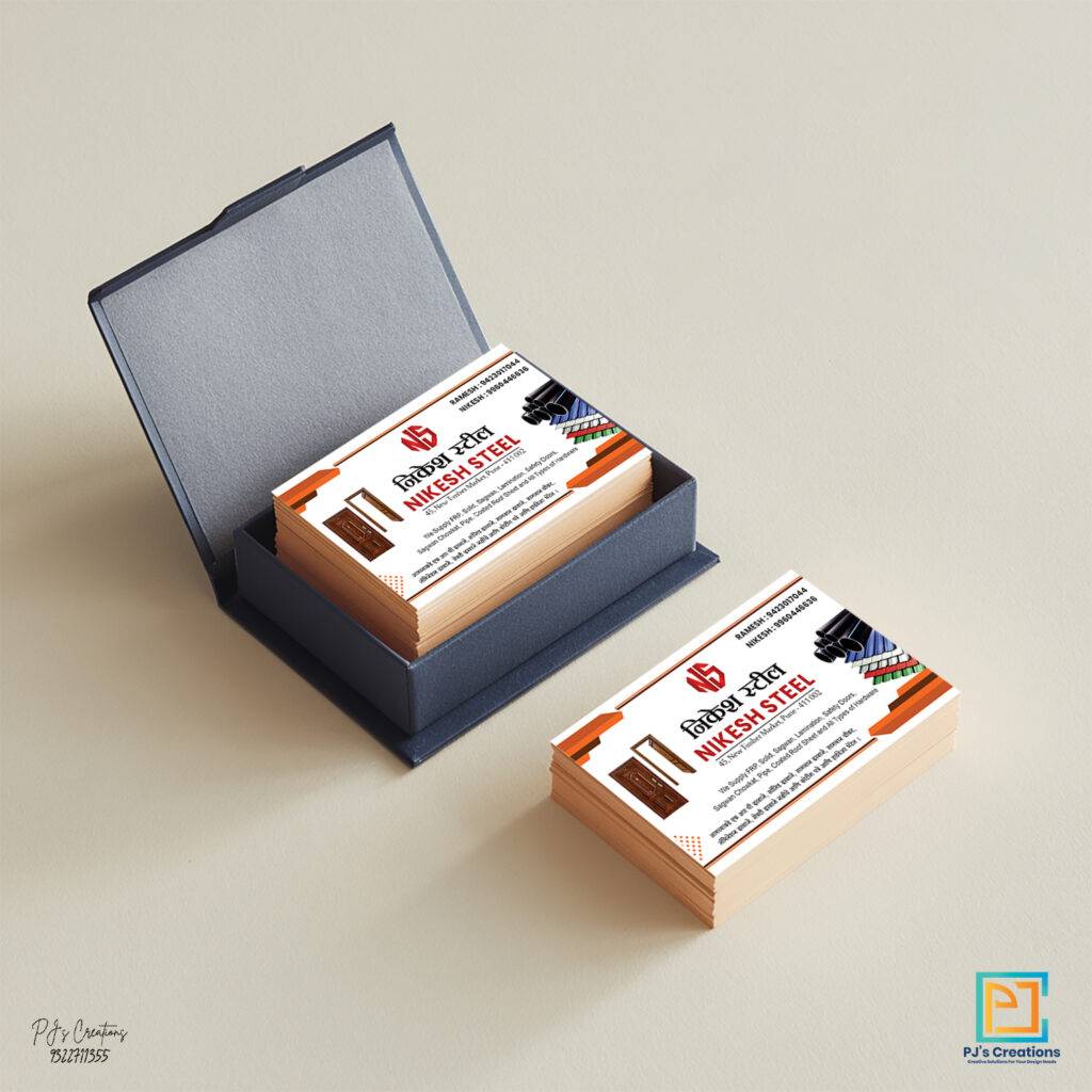 Nikesh Steel Business card- PJ 1