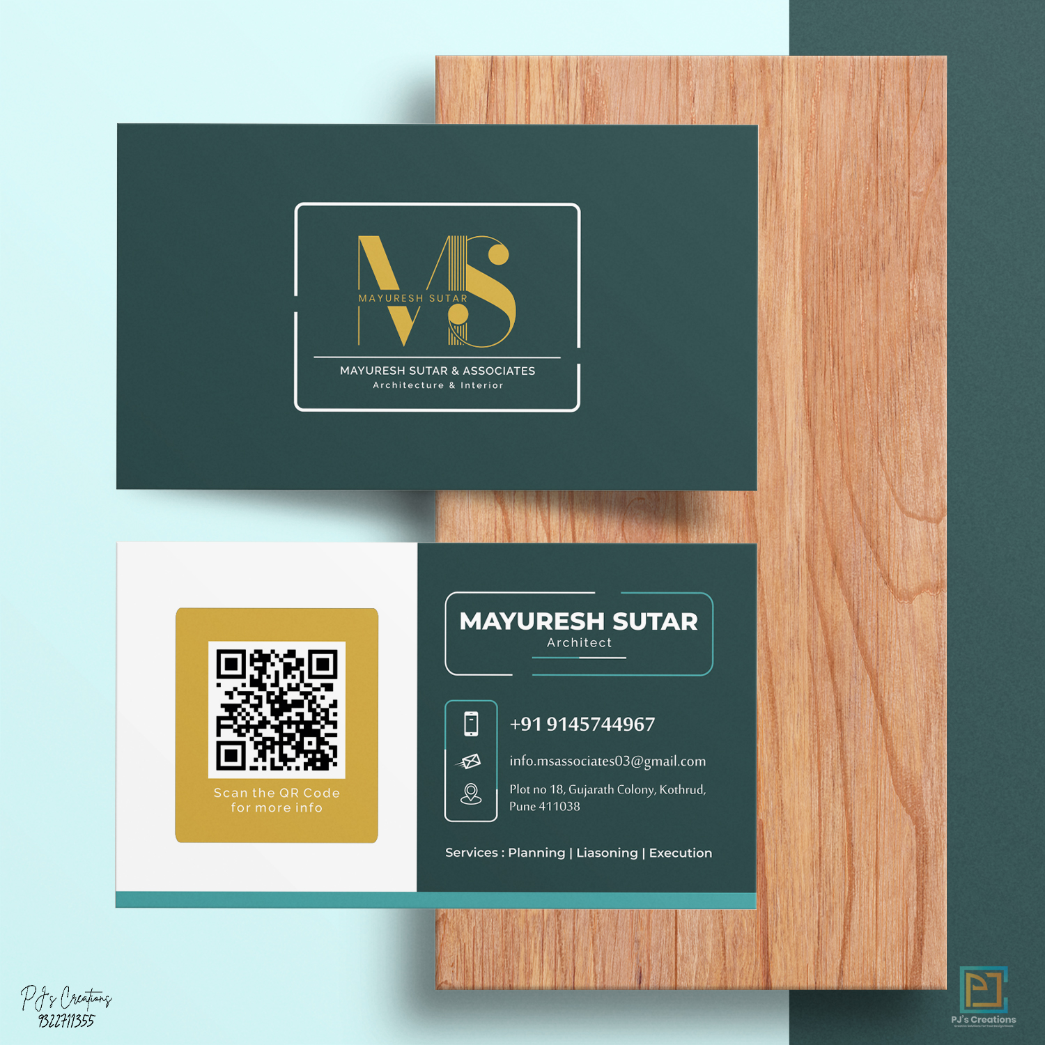 Mayuresh Sutar & Associates Business card- PJ