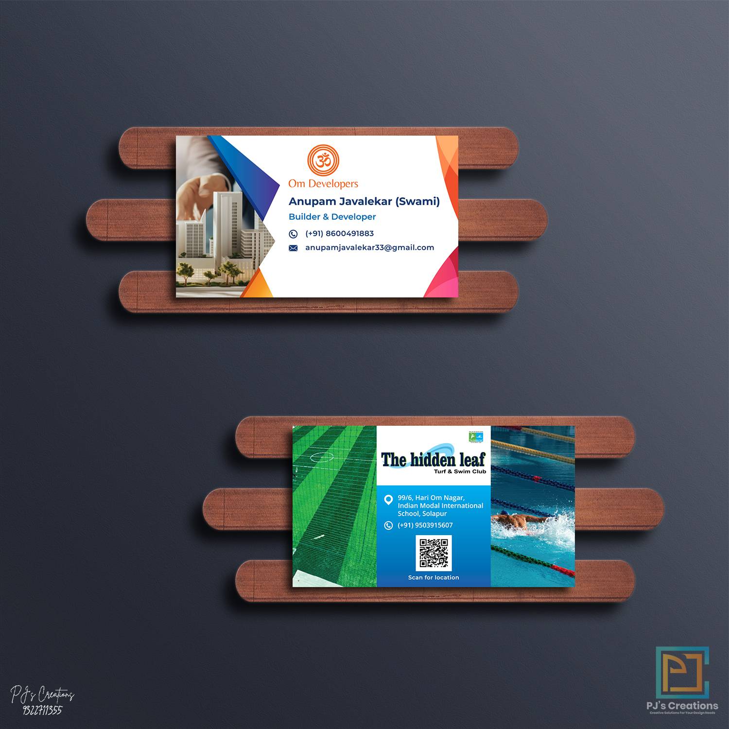 Om Developers / The Hidden Leaf Business card- PJ