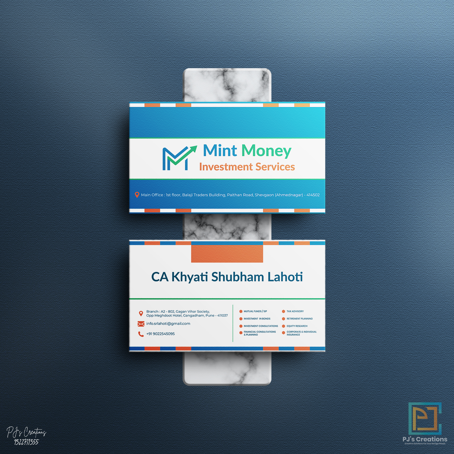 Mint Money Business card- PJ